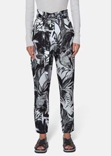 Cargo trousers with floral print thumbnail 1