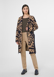 Strickjacke mit exklusivem Blumen-Jacquard thumbnail 2