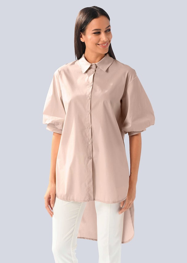Bluse mit Hemdkragen