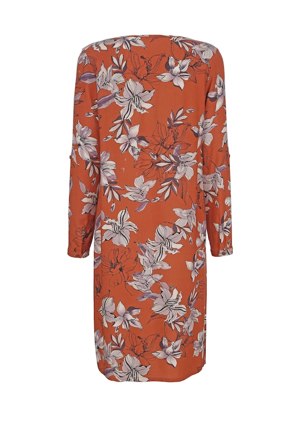 Kleid mit Krempelärmel 2