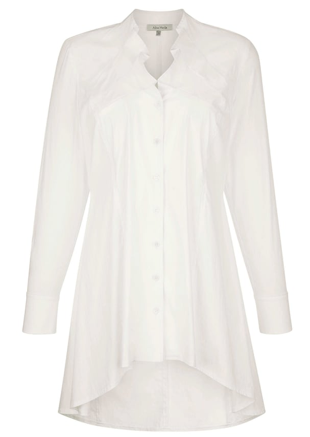 Longbluse mit Zierfalten 5