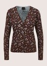 Feine Strickjacke mit Blumenprint thumbnail 6