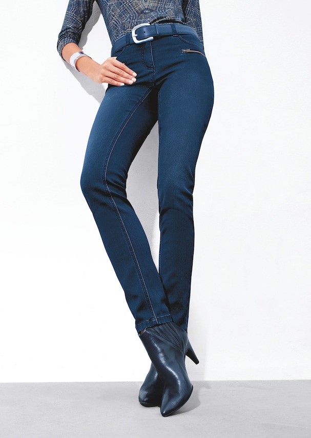 Schmale Damen-Jeans aus Power-Stretch