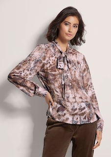 Shirt blouse with unique print thumbnail 1