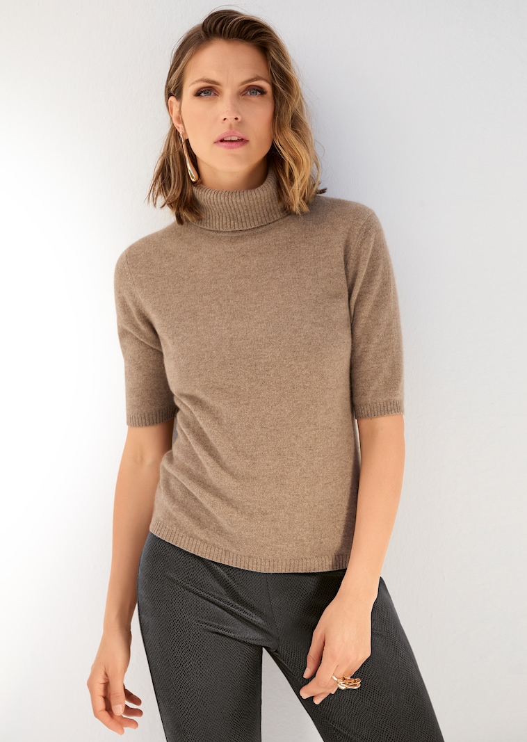 Kaschmirpullover mit Rollkragen