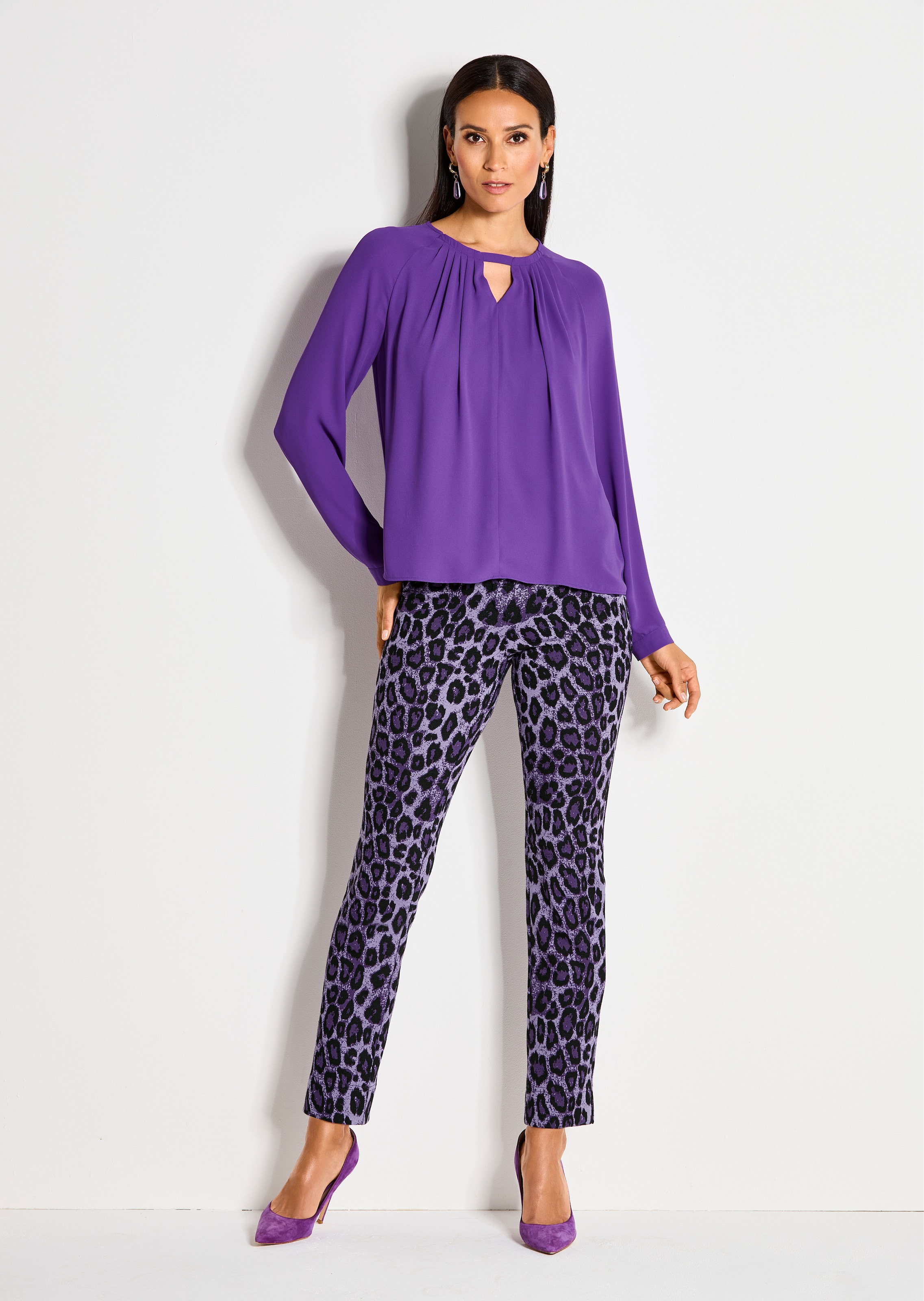 Leggings mit modischem Leo-Druck