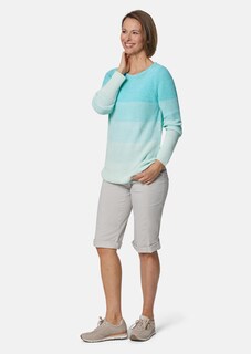 Lichte tricot pullover met een modern kleurverloop thumbnail 2