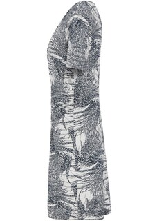 Bequemes Druckkleid mit kaschierender Raffung thumbnail 7