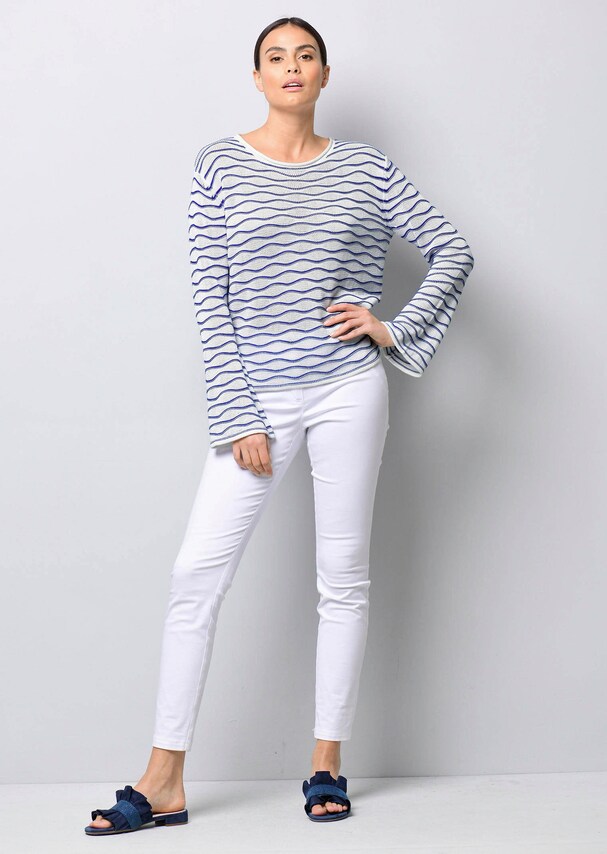 Pullover mit Wellendessin 1