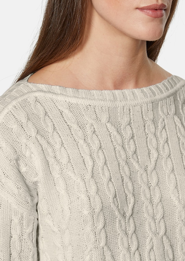 Casual cable-knit jumper with sequins 4