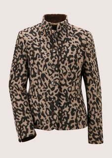 Jacquard-Blazer mit Leoparden-Muster thumbnail 6