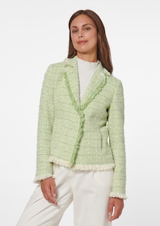 Tweed-Blazer mit Fransen thumbnail 1