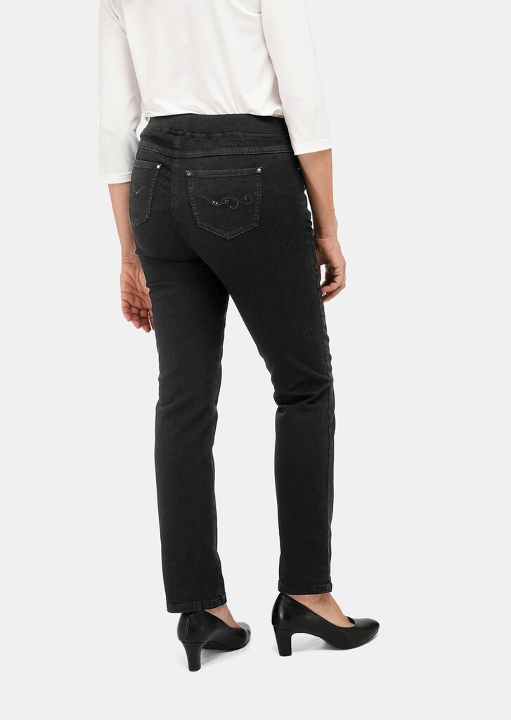 Jeans LOUISA met elastische jersey tailleband 2