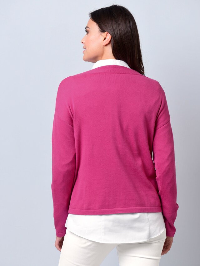 Pullover mit breitem Beleg am Ausschnitt 2