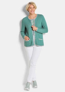Strickjacke mit aufgesetzten Taschen thumbnail 2