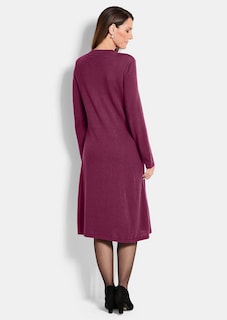 Robe en tricot à la coupe féminine en A thumbnail 2