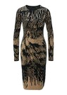 Jacquard-Strickkleid in hochwertiger Wollmischung thumbnail 1
