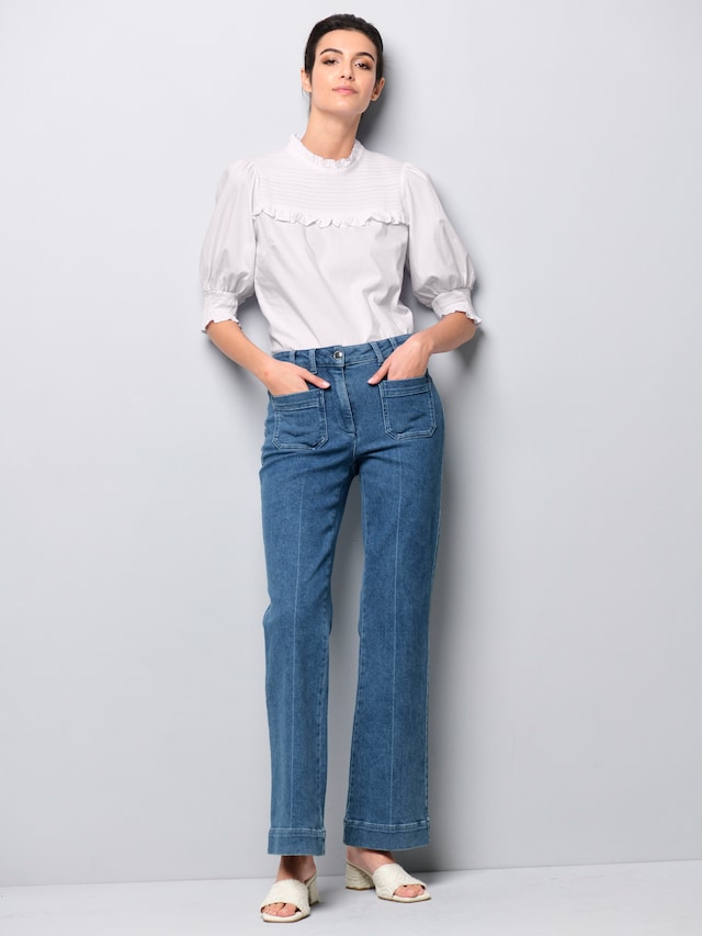 Bluse mit gesmoktem Ärmel 5