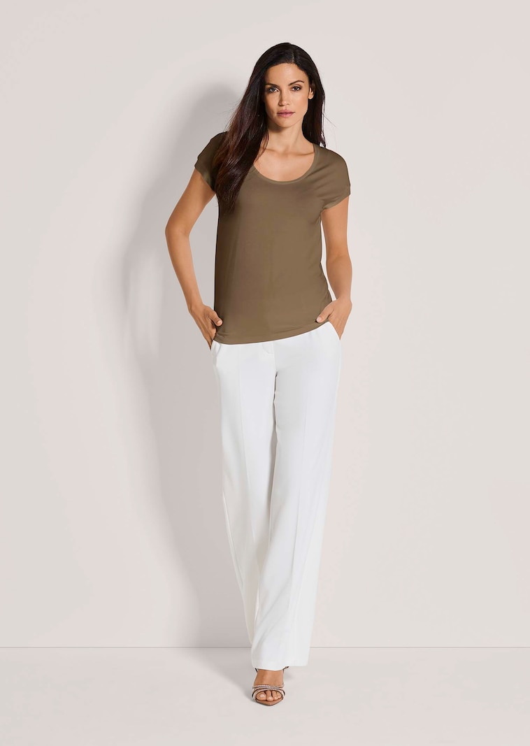 Shirt met ronde hals