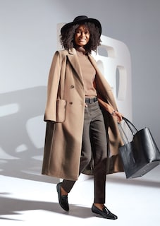 Zweireihiger Kaschmir-Mantel thumbnail 6