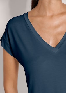 Legeres Shirt mit V-Ausschnitt thumbnail 5