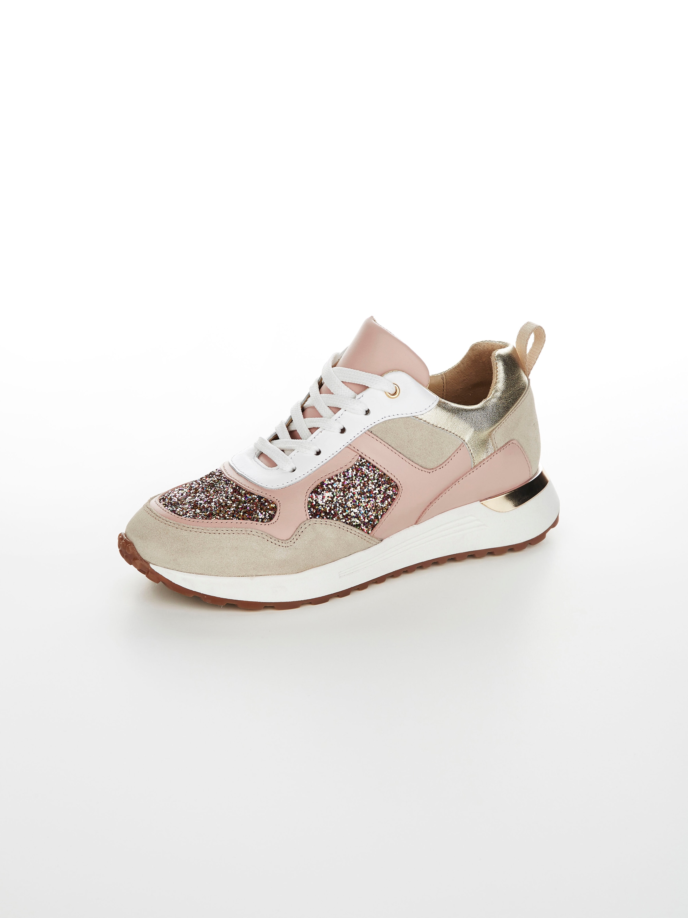 Sneaker mit Glitzereffekte in beige MADELEINE Mode