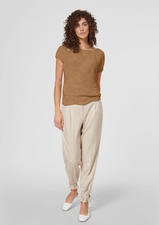 Short-sleeved jumper with wavy texture thumbnail 2