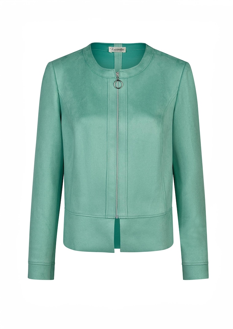 Blazer en similicuir suédé