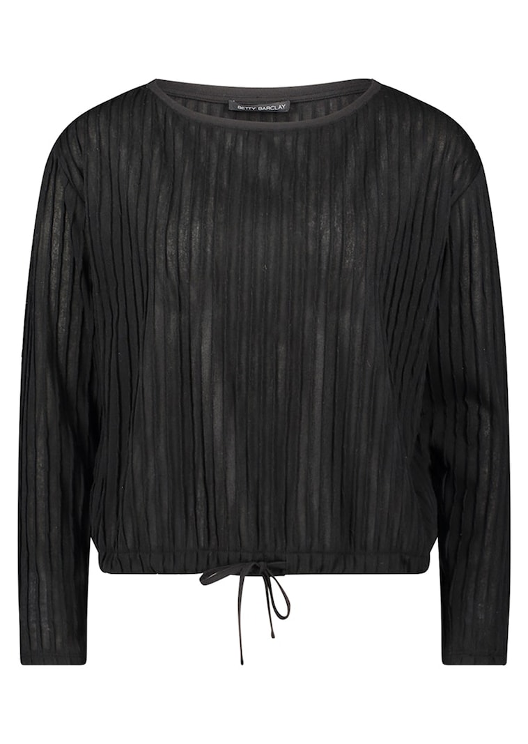 Gestructureerd shirt met verticale strepen