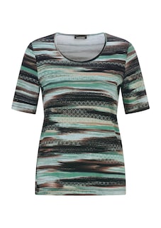 T-shirt à rayures artistiques thumbnail 6