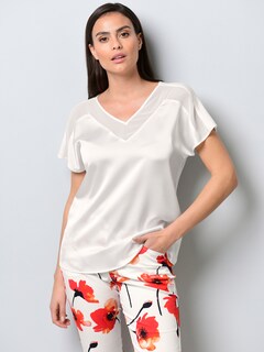 Shirt mit Spitzen am Ausschnitt thumbnail 1