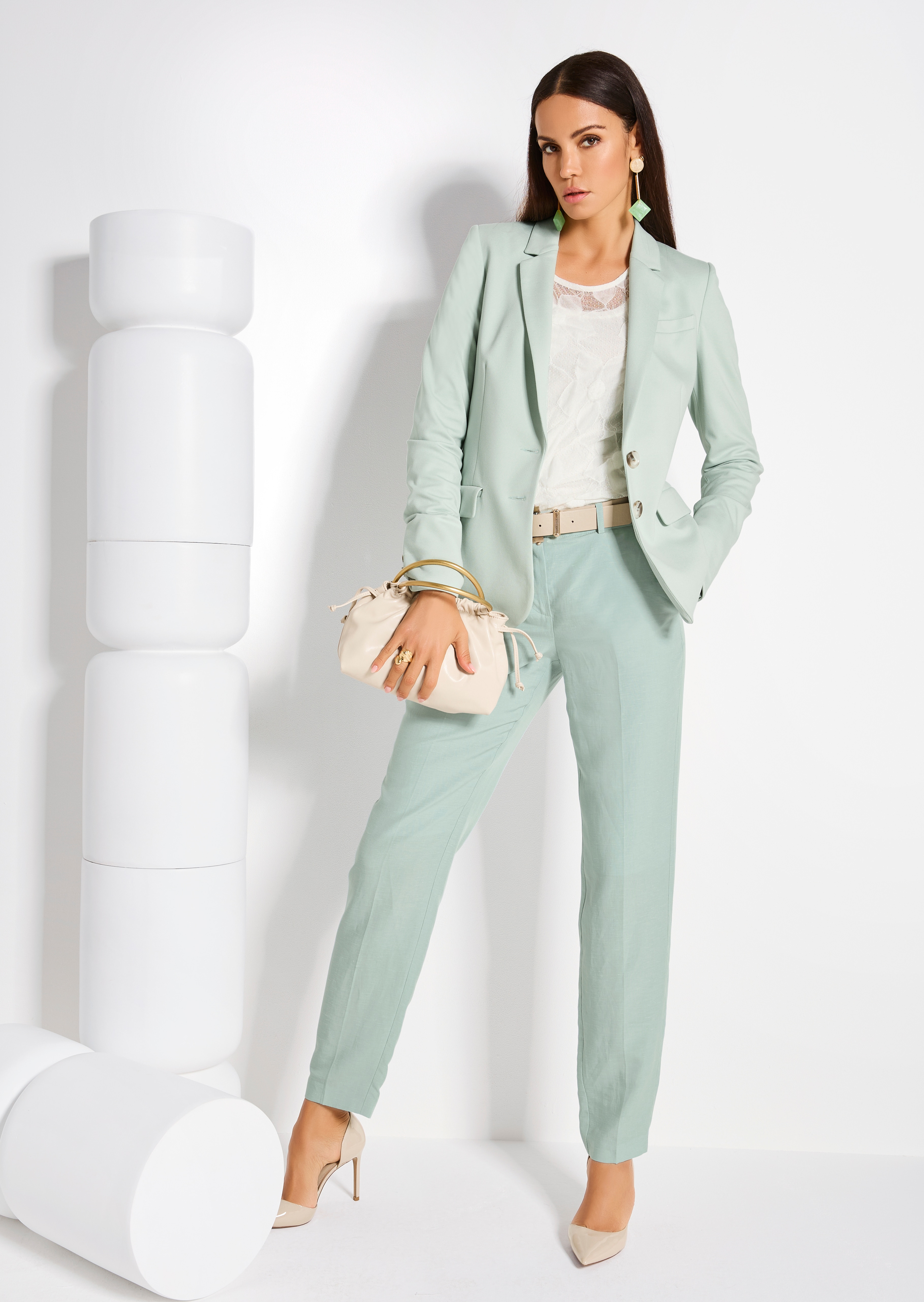 Langer Jersey-Blazer