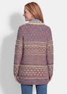 Strickjacke mit Schalkragen im Mustermix thumbnail 3