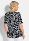 Jersey-Shirt mit Blumenmuster thumbnail 3