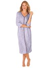 Chemise de nuit en coton avec patte de boutonnage thumbnail 1