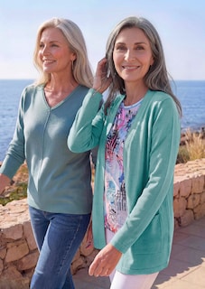 Verschlussloser Cardigan aus COTTAMIRA thumbnail 2