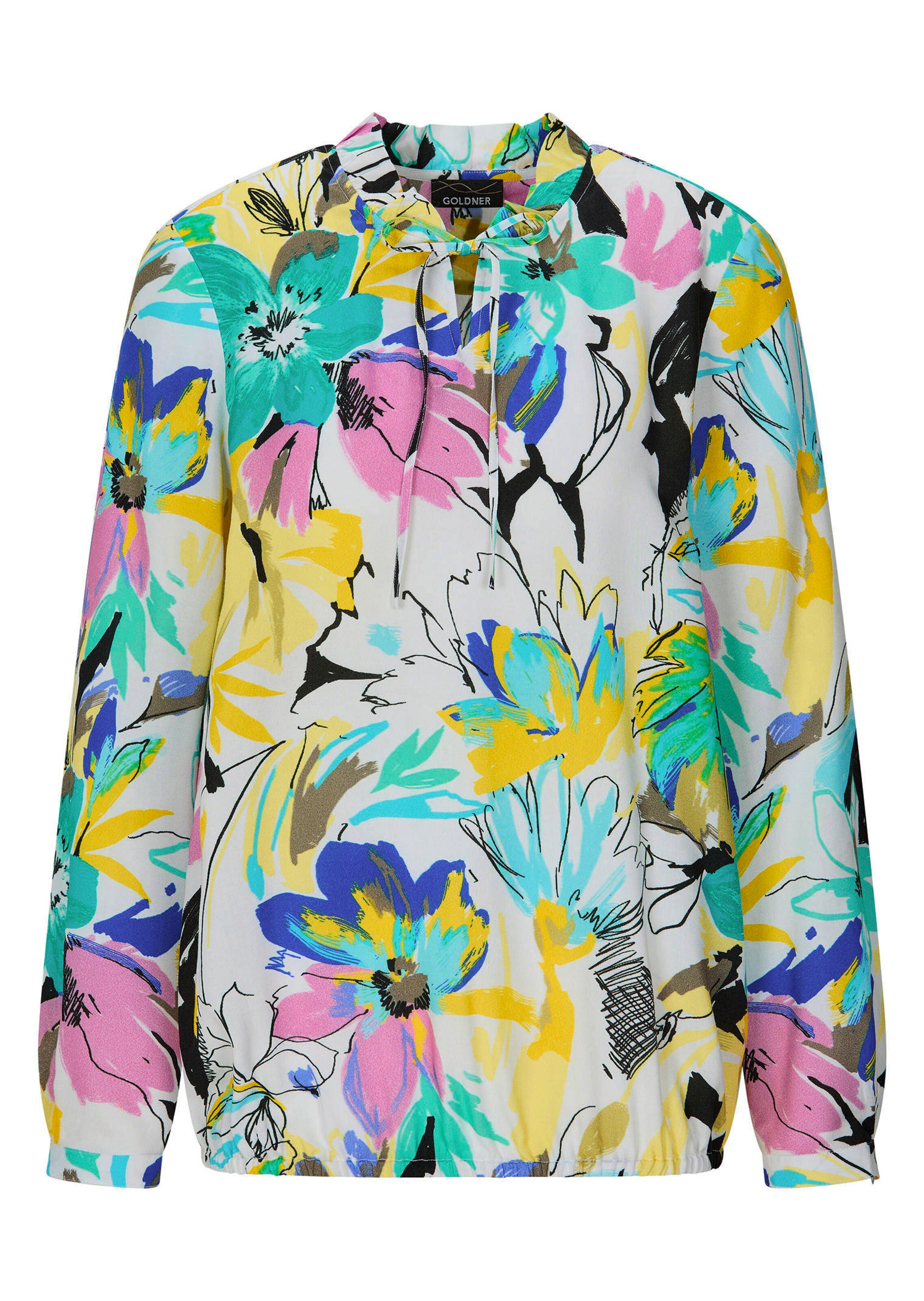 Bluse mit Rüschenkragen