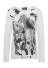 T-shirt à motif pied-de-poule et pierres scintillantes thumbnail 2