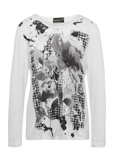 T-shirt à motif pied-de-poule et pierres scintillantes thumbnail 2