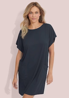 Legeres Strandkleid aus glatter Funktionsware thumbnail 1