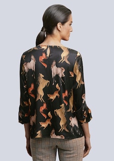 Bluse mit Krempelärmel thumbnail 3