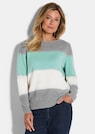 Pull avec motif à larges rayures thumbnail 1