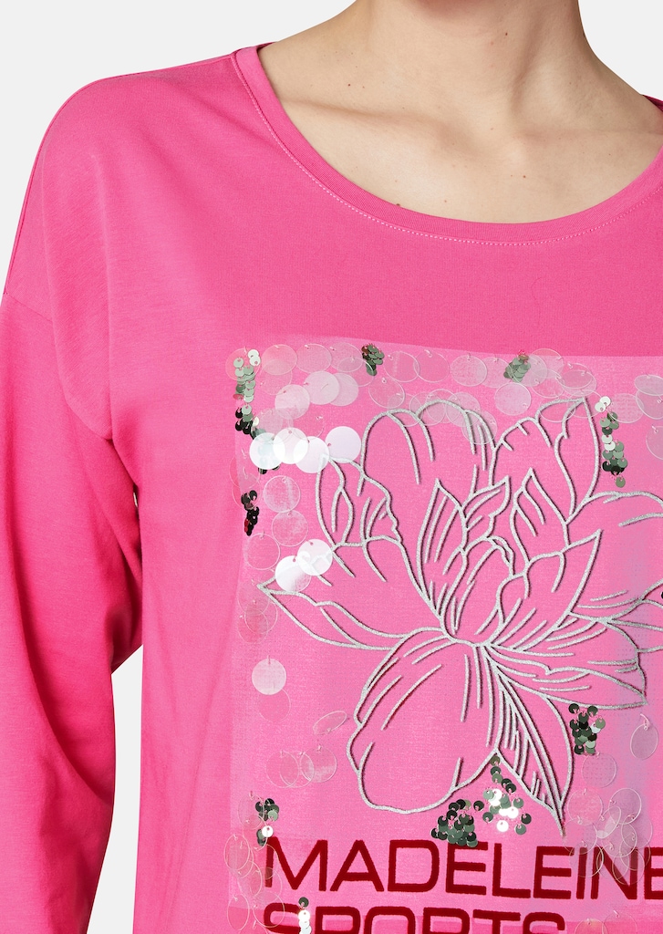 Sweatshirt mit dekorativem Flower Print 4