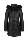 Warme Steppjacke mit Kapuze und Fellimitat thumbnail 2