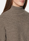 Turtleneck jumper with horizontal cable knit pattern thumbnail 5