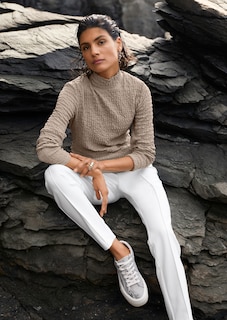 Jersey-Shirt mit Stehkragen thumbnail 7