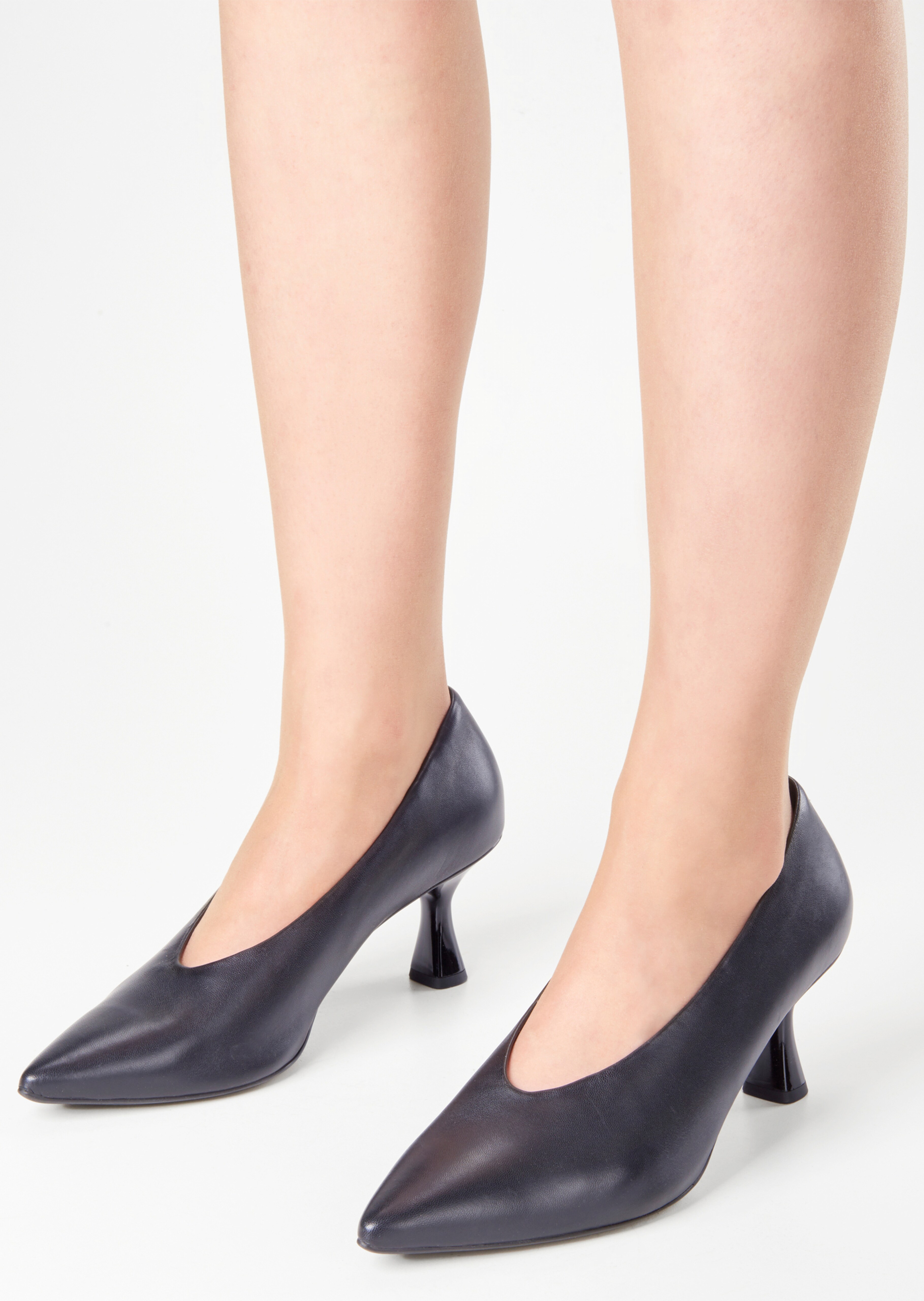 HÖGL - Leder-Pumps mit Blockabsatz