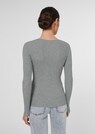 Ribbed jumper with V-neck thumbnail 3