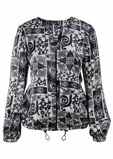 Edler Blouson aus Viskose-Satin thumbnail 6