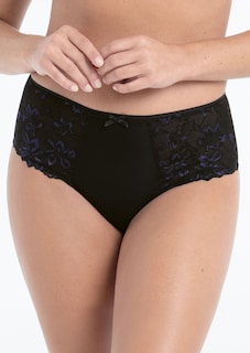 Slip taille haute en dentelle thumbnail 1